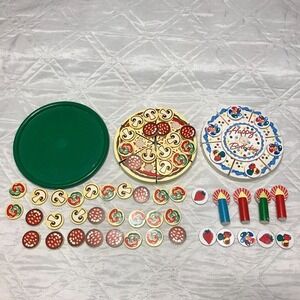 Melissa & Doug‎ wooden Birthday Cake and Pizza with Tray